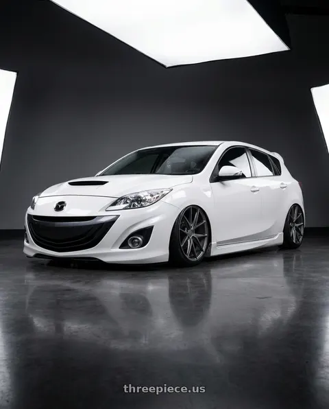 2012 Mazda 3 Mazdaspeed with Niche 1PC M116 MISANO 5X114.3 18X9.5 +40 MATTE GUN METAL wheels