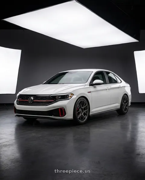 2024 Volkswagen Jetta with Konig Ampliform 5x115 18x9+15 Dark Metallic Graphite wheels