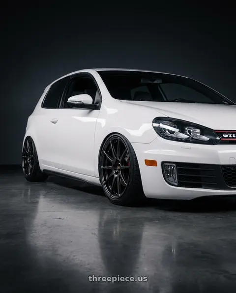 2012 Volkswagen GTI with BBS FS 5x112 19x9.5+45 Diamond Black wheels