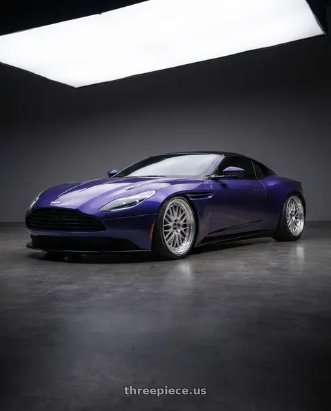 2019 Aston Martin DB11 with BBS LM 5x114.3 18x8.0+35 Diamond Silver wheels