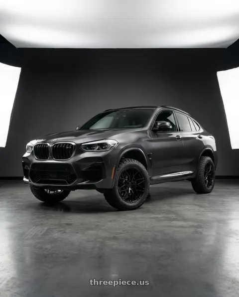 2023 BMW X4 with Avant Garde Wheels M520R 5X112 20x10 +25 Gloss Black wheels