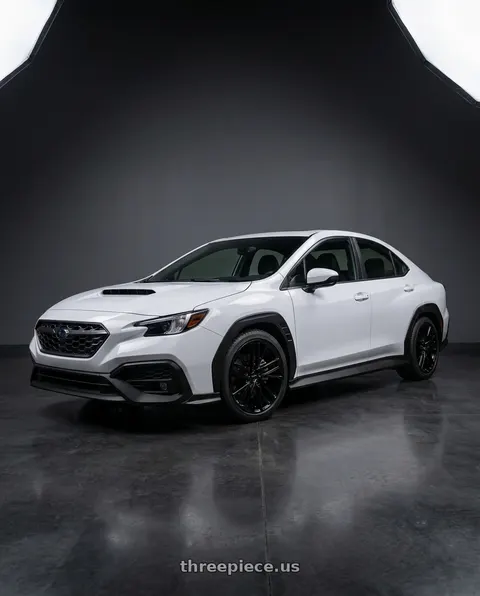 2026 Subaru WRX with RTX Knight 5x114.3 17x7.5 +40 Gloss Black wheels