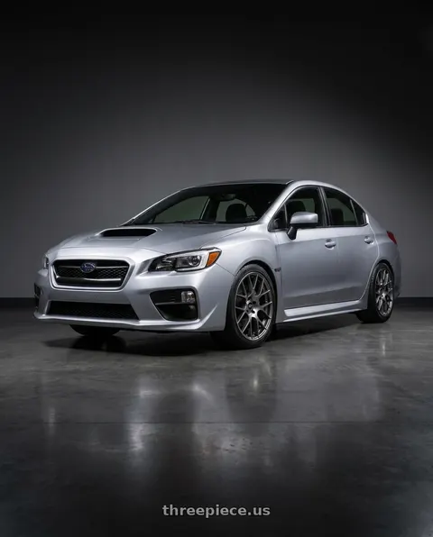 2018 Subaru WRX with Enkei Raijin 5x120 18x8+42 Gunmetal wheels