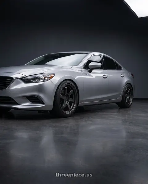 2014 Mazda 6 with 9six9 SIX-1 5x114.3 19X8.5 +35 Carbon Gray wheels