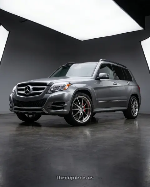 2015 Mercedes-Benz GLK350 4Matic with Mandrus ARGENT 5X112 20X8.5 +42 GLOSS GUNMETAL W/ MIRROR CUT FACE wheels