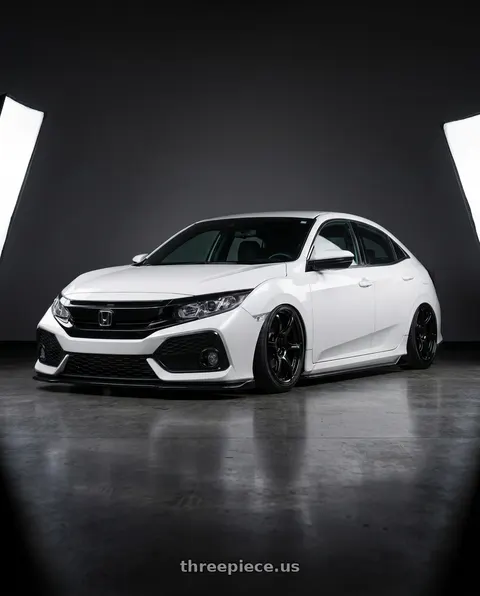2024 Honda Civic with Advan RGIII 5x114.3 19x9.0+25 Gloss Black wheels