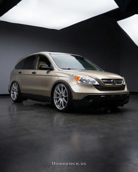 2008 Honda CR-V with Vors TR4 5x114.3 20x9.5  +35 Silver Machine Face wheels