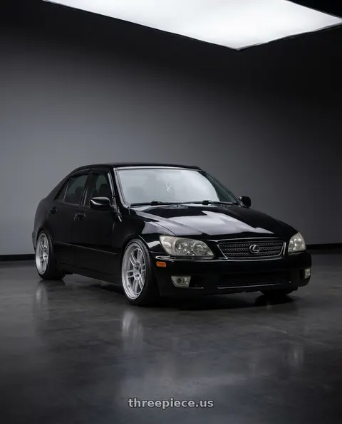 2004 Lexus IS300 with Enkei RPF1RS 5x114.3 18x9.5+12 Silver wheels