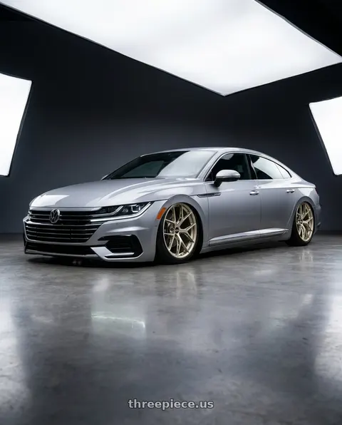 2020 Volkswagen Arteon with BBS FI-R Evo 5x112 19x9.5+15 White Gold wheels