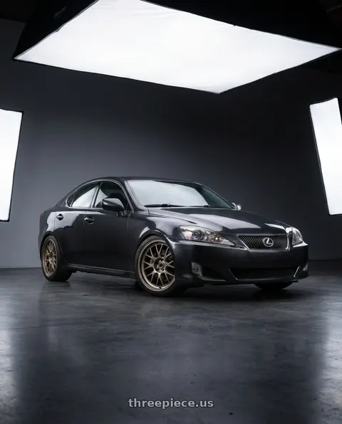 2009 Lexus IS250 with fifteen52 HOLESHOT 5x108 19x9 +45 MAGNESIUM GREY (SATIN BRONZE) wheels
