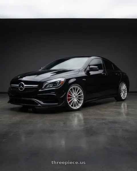 2016 Mercedes-Benz CLA45 AMG with Avant Garde Wheels M615 5X120 19x9.5 +43 Silver Machine wheels