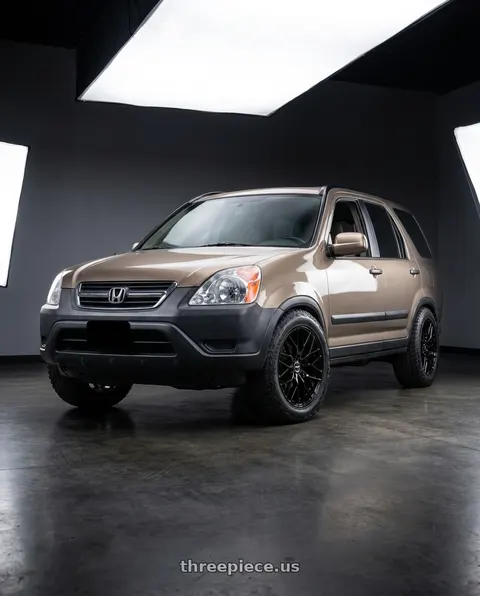 2003 Honda CR-V EX with Ns Wheels NS1506 5x114.3 16x7 +38 Gloss Black wheels