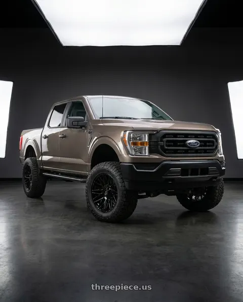 2013 Ford F-150 with Gear Off Road 770B 6X135/6x139.7 22x10 +10 Gloss Black wheels