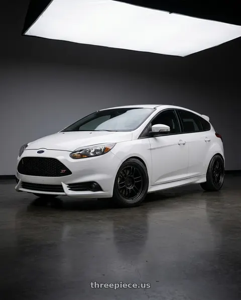 2014 Ford Focus ST with Enkei RPF1 5x100 17x8+35 Black wheels