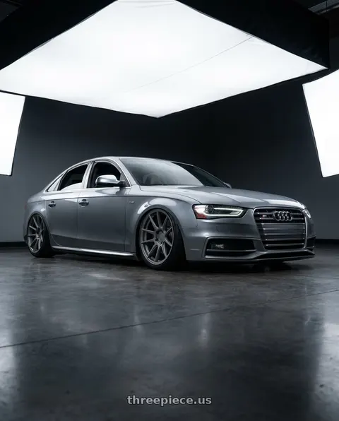 2015 Audi S4 with Aodhan AFF2 5x112 19x9.5+35 Matte Gray wheels