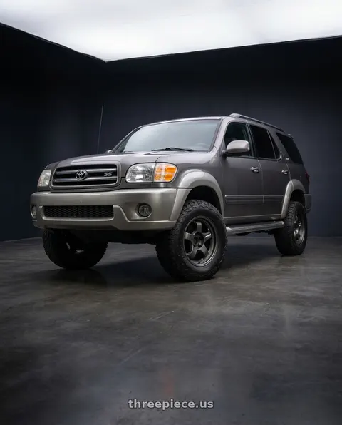 2004 Toyota Sequoia SR5 with WORK Meister S1 SUV 6x139.7 18x9+18 Matte Gunmetal wheels