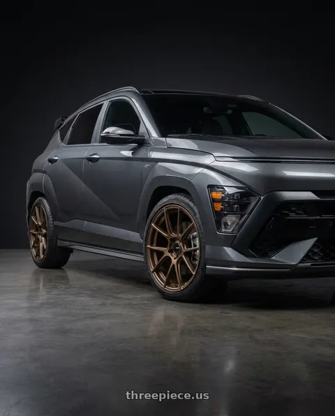 2025 Hyundai Kona with Enkei TS-V 5x114.3 18x8.5+45 Bronze wheels