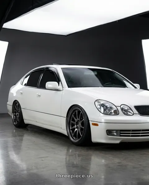 2004 Lexus GS300 with Aodhan DS02 5x114.3 18x8.5+35 Hyper Black wheels