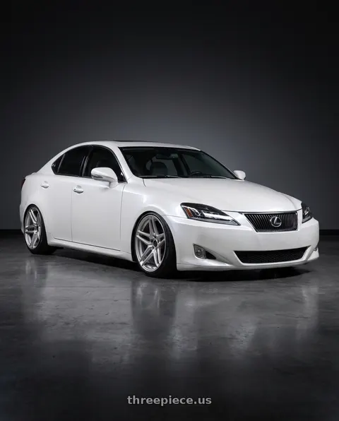 2010 Lexus IS250 with Heritage Wheel EBISU MonoC 5x114.3 18x8.5+35 Silver wheels