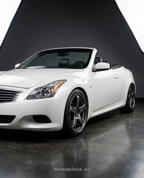 2009 INFINITI G37 with Enkei PF05 5x114.3 19x8.5+38 Dark Silver wheels