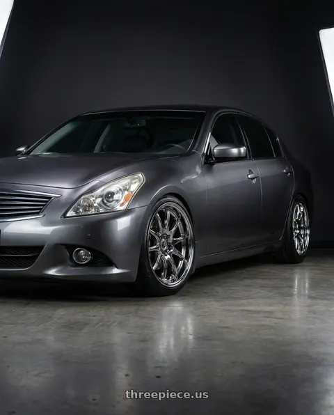 2011 INFINITI G37 with Aodhan DS02 5x114.3 18x9.5+15 Vacuum Chrome wheels
