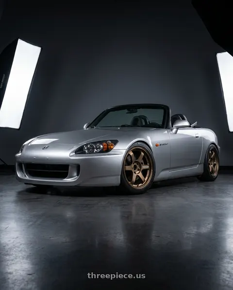 2000 Honda S2000 with Volk Racing TE37 Progressive Model 6x139.7 18x9+0 Large PCD wheels