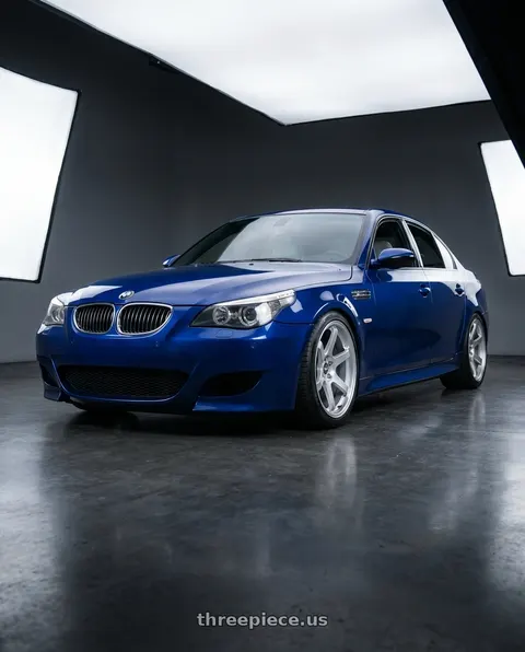 2010 BMW M5 with ESR Wheels APEX SERIES AP6 5x120 19x9.5 +35 Hyper Silver wheels