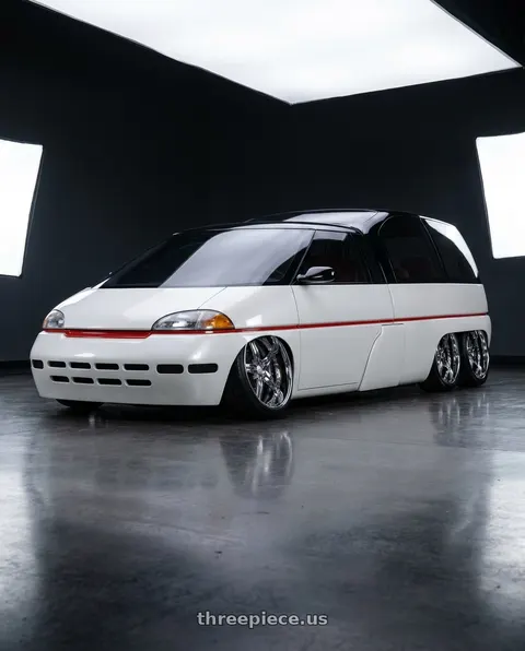 1999 Dodge Caravan with DUB 1PC TANGO 5x127 26x10 +5 Chrome wheels