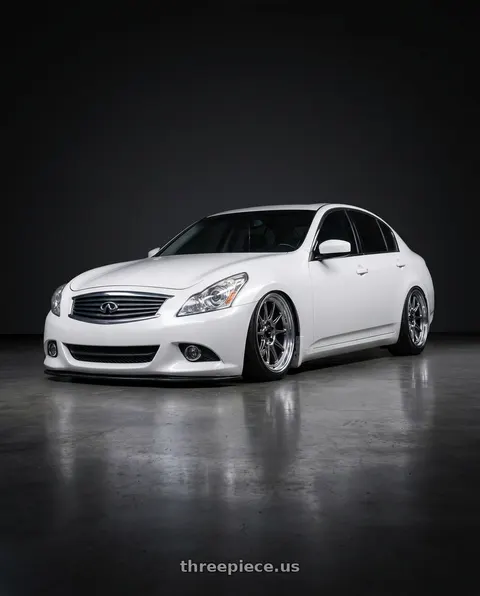 2013 INFINITI G37 with Konig Countergram 5x114.3 19x11+18 Hyper Chrome / Machined Lip wheels