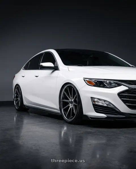 2020 Chevrolet Malibu with Rohana RFC10 5x114.3 20x9+35 Machine Black/Chrome Lip wheels