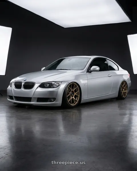 2012 BMW 3 Series E92 with Konig Ampliform 5x120 19x10+28 Gloss Bronze wheels