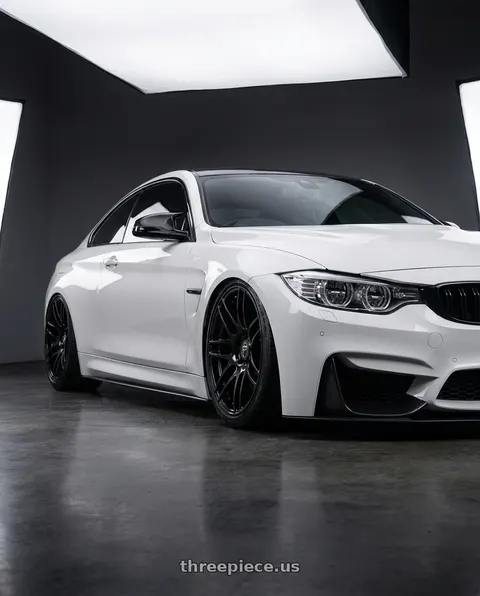 2018 BMW M4 with Forgestar F14 5x120 19x9 +38 Gloss Black wheels