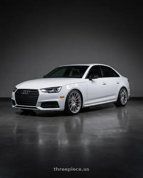 2019 Audi S4 with Enkei RS05-RR 5x114.3 18x11+16 Sparkle Silver wheels