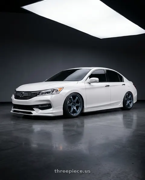 2016 Honda Accord Touring with Gram Lights 57DR 5x114.3 18x9.5+38 Gunblue II wheels