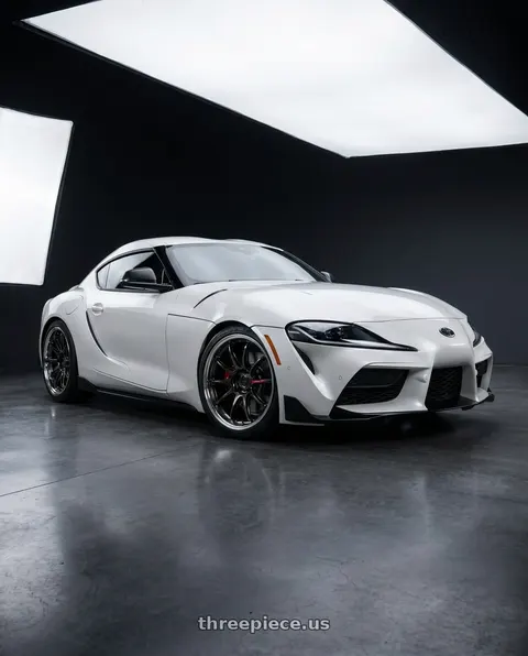 2025 Toyota GR Supra with Work Zr10 2P 5x112 19x10.5 +38 Glim Black wheels