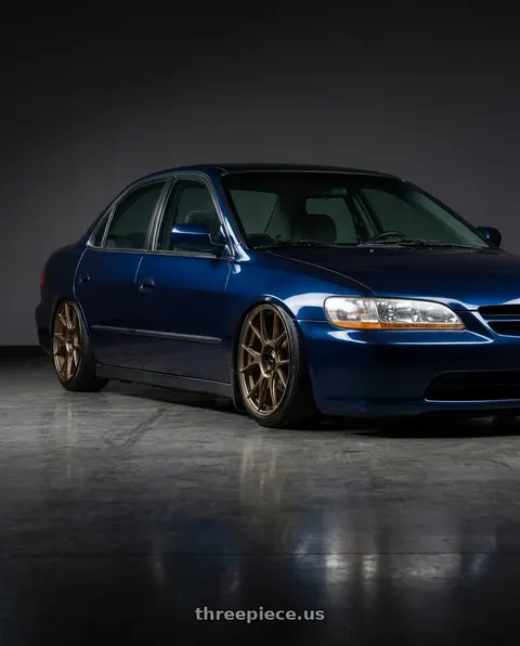 2001 Honda Accord LX with Konig Ampliform 5x120 18x8.5+32 Gloss Bronze wheels