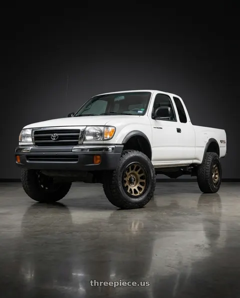 2000 Toyota Tacoma with Fuel 1PC D600 VECTOR 6X139.7 17X8.5 +7 MATTE BRONZE BLACK BEAD RING wheels