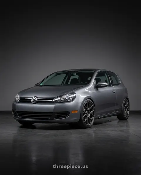 2013 Volkswagen GTI with Konig Ampliform 5x112 18x8.5+43 Dark Metallic Graphite wheels