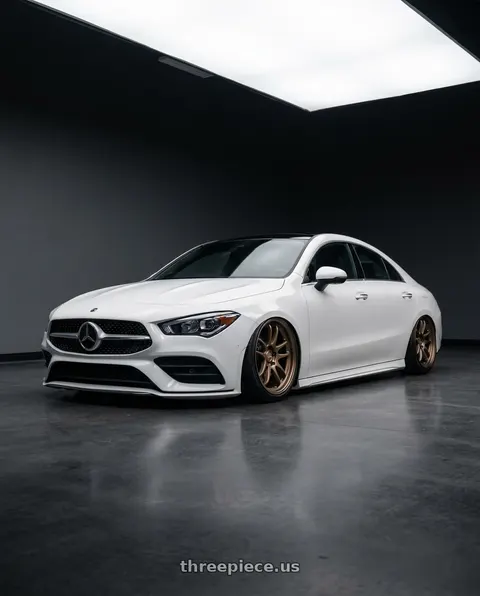 2023 Mercedes-Benz CLA C118 with Kansei K11B Tandem 5X112 19x9.5 22 Bronze wheels