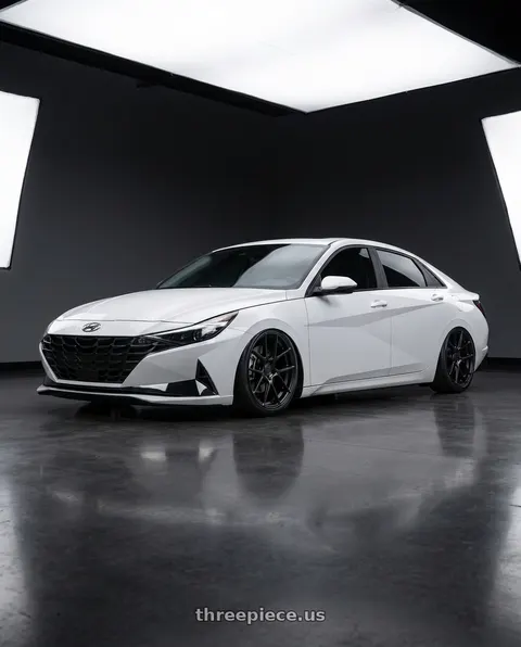2024 Hyundai Elantra N with Avant Garde Wheels M510 5X114.3 19x9.5 +40 Matte Black wheels