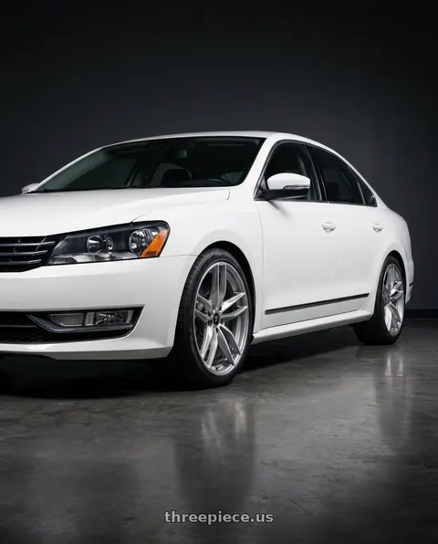 2012 Volkswagen Passat SEL Premium with Fittipaldi 361S 5X112 18x8 +35 Brushed Silver wheels