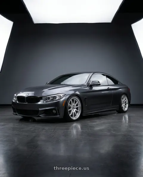 2015 BMW 435i with ESR Wheels CS SERIES CS12 5x100 18x8.5 +30 Hyper Silver wheels