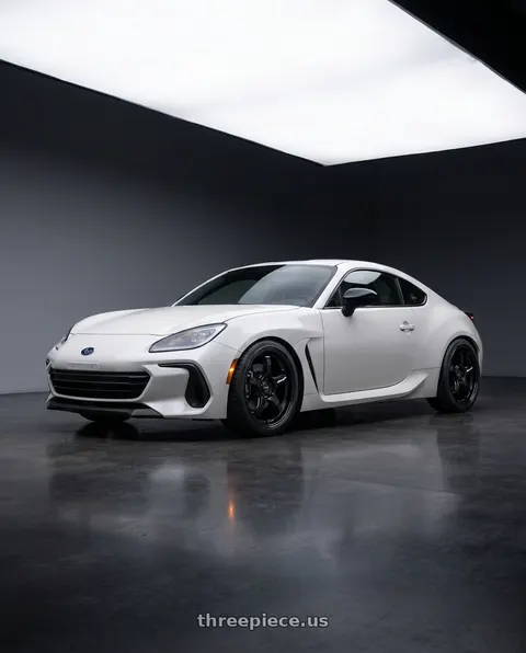 2025 Subaru BRZ TS with WedsSport RN-05M 5x100 18x8.5+45 Gloss Black wheels