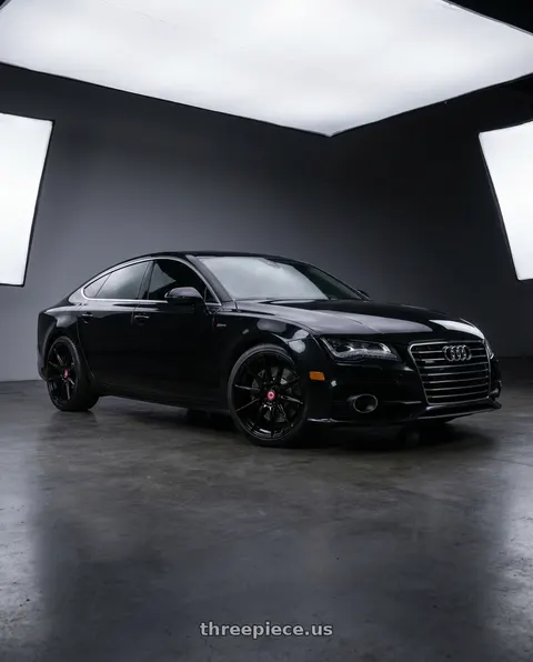 2012 Audi A7 Quattro with Avant Garde F07R 5x120 20x9 +34 Gloss Black wheels