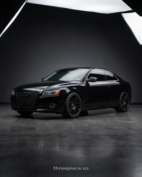 2010 Audi A5 Quattro with Forgestar F14C 5x112 18x8.5 +45 Satin Black wheels