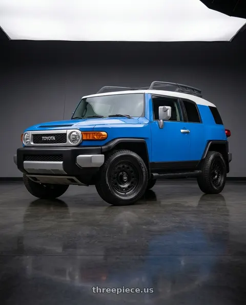 2007 Toyota FJ Cruiser with American Racing AR62 OUTLAW II 6X139.7 17X8 +18 SATIN BLACK wheels