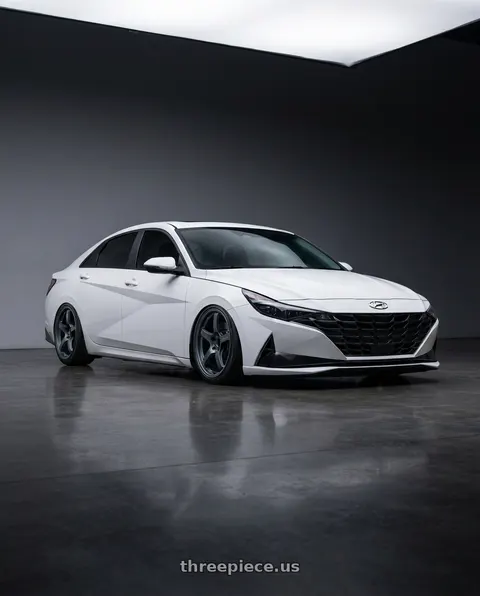 2024 Hyundai Elantra N with Gram Lights 57CR 5x114.3 19x9.5+45 Gunblue II wheels