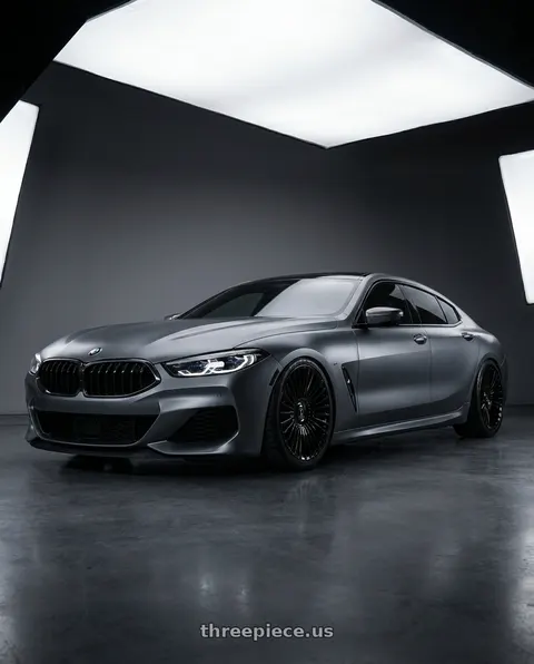 2020 BMW 840i with DOLCE LUXURY TRENTO 5x112/5x120 22x9 +30 Glossy Black wheels