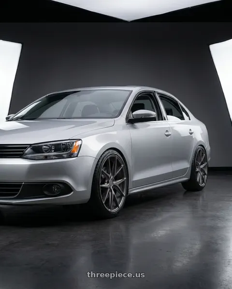 2016 Volkswagen Jetta with Niche 1PC M116 MISANO 5X112 18X8 +42 MATTE GUN METAL wheels