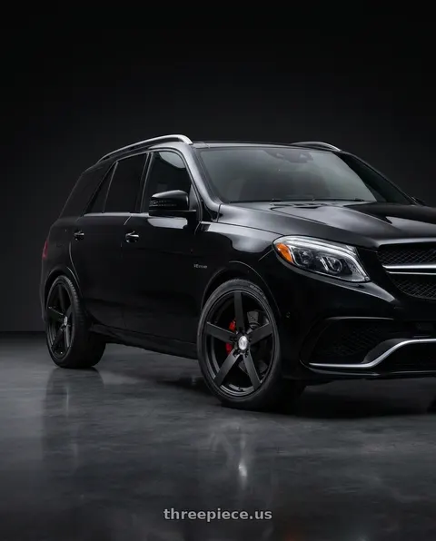2018 Mercedes-Benz GLE63 AMG with Mandrus ARROW 5X112 20X8.5 +25 MATTE BLACK wheels